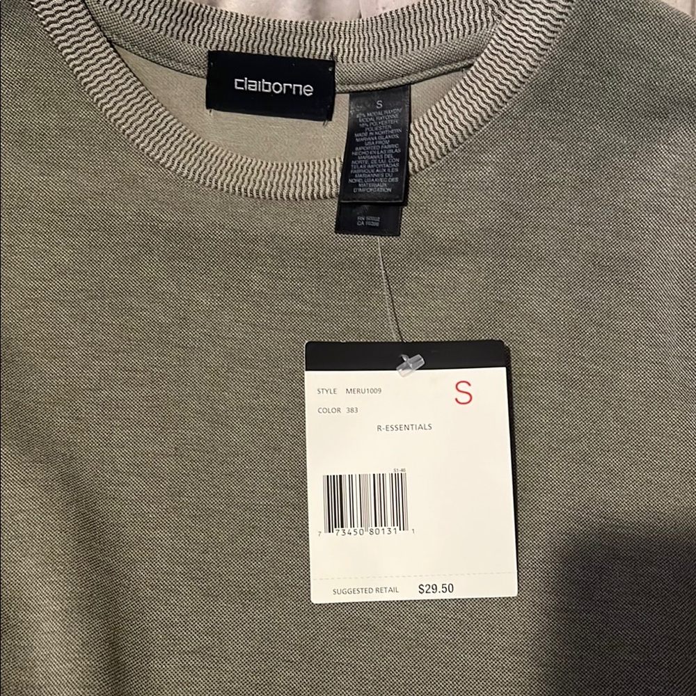 Claiborne Gray Crewneck Sweater